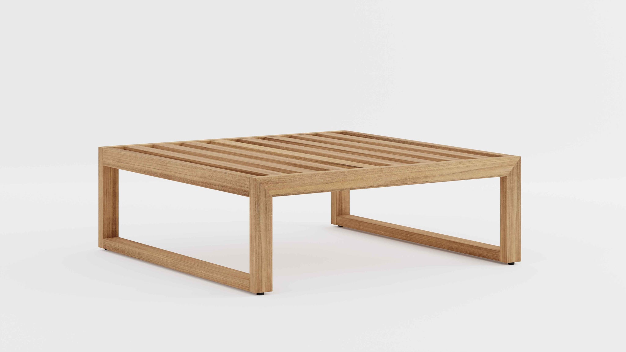 Buckingham Teak Modular Footstool Studio without Cushion