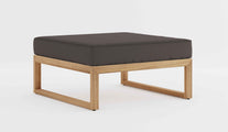 Buckingham Teak Modular Footstool with Graphite Cushion