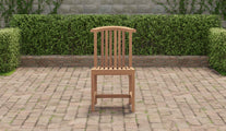 Winchester Teak Garden Dining Chair Front View