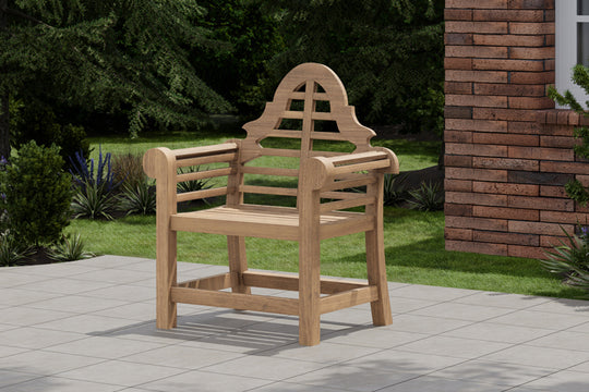 Lutyens Lounge Armchair Front Angled View