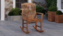 Balmoral Teak Rocking Chair Front Angled View