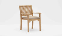 Guildford Teak Garden Carver Chair with Ecru Cushion