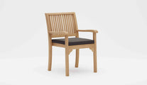 Guildford Teak Garden Carver Chair with Graphite Cushion