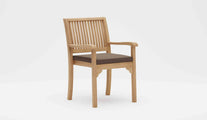 Guildford Teak Garden Carver Chair with Taupe Cushion