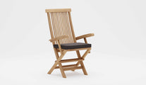 Lincoln Carver Chair with Graphite Cushions
