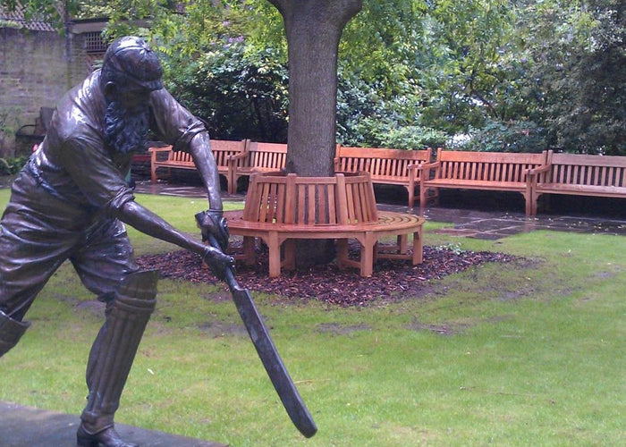 Chic Teak Teak Benches at Lords Coronation Garden