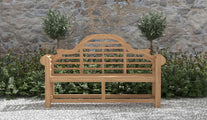 Lutyens Teak Garden Bench 150cm  Seater Front View