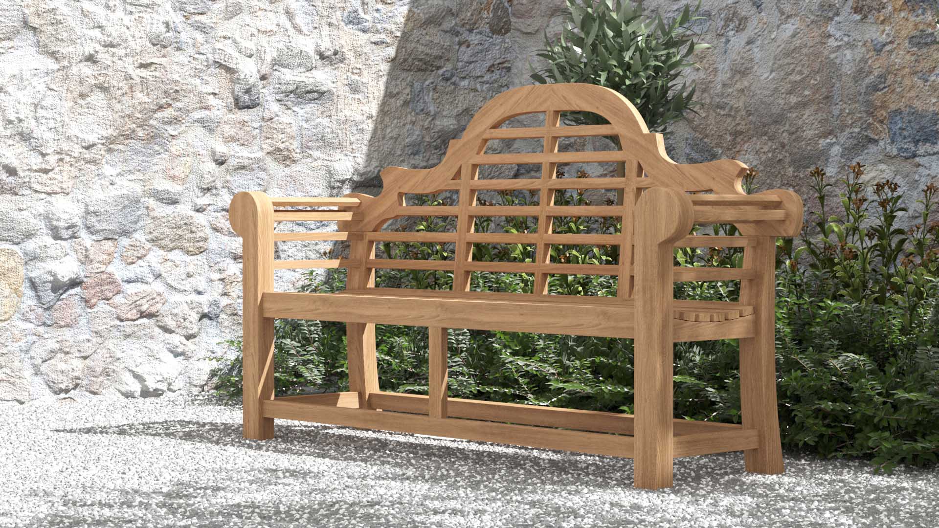 150cm Lutyens Teak Garden Bench