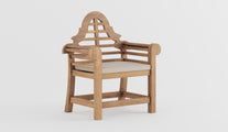 Lutyens Lounge Armchair with Ecru Cushion