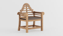 Lutyens Lounge Armchair with Light Grey Cushion