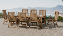 Chic Teak Lymington Dining Set including 8 chairs