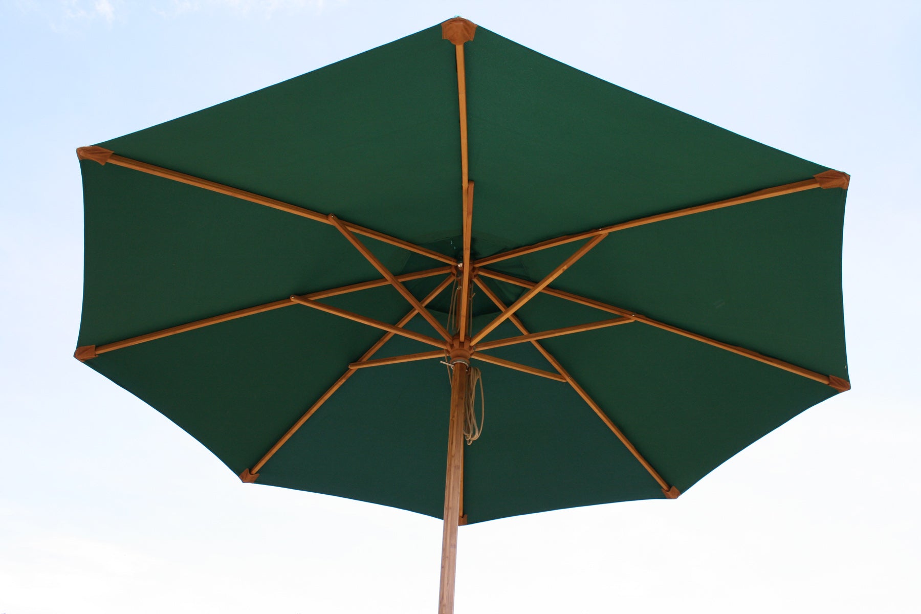 Round Parasol in Green