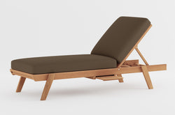 Lounger With Taupe Cushion