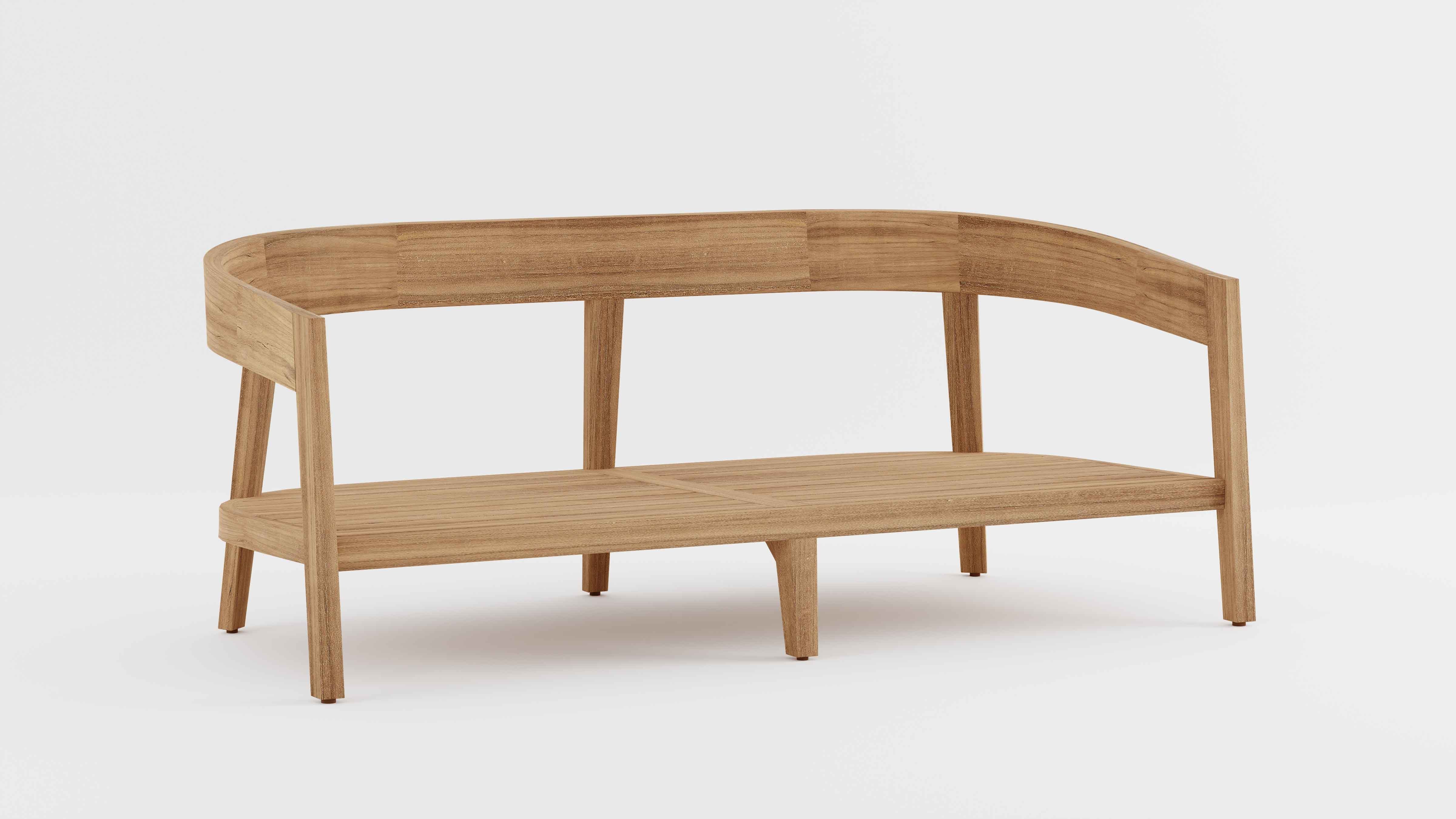 Windsor Teak Two Seater Sofa Studio