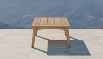 The Windsor Teak Rectangular Coffee Table Side View