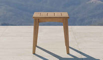 The Windsor Teak Square Side Table Side View