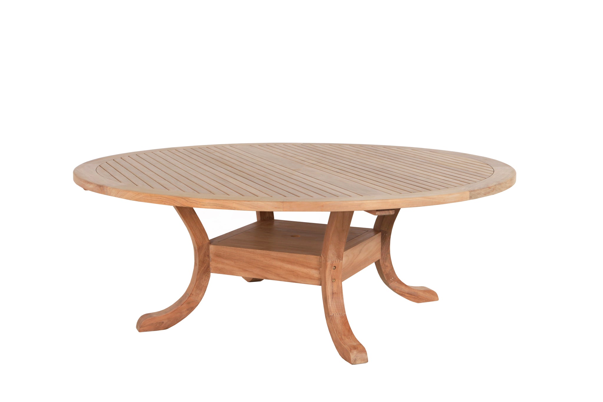 Garden Teak Pedestal Table - no parasol hole