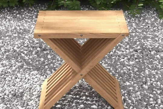 Teak Folding Stool