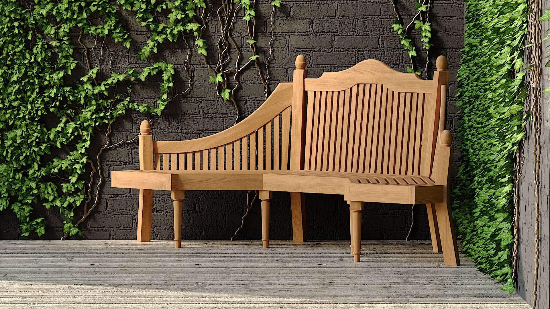 Grafton Teak Bench 6 Seater