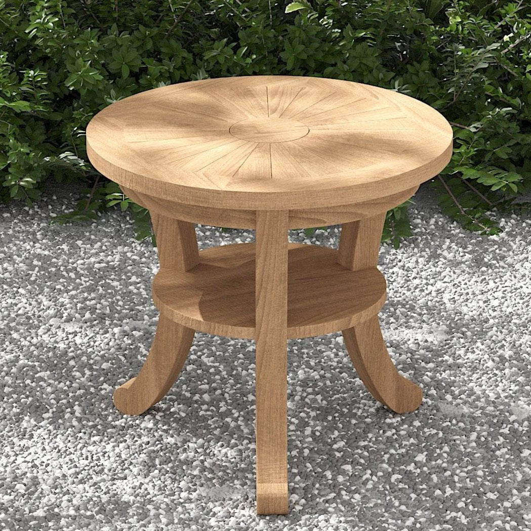 Round Teak Coffee / Side Table 60cm