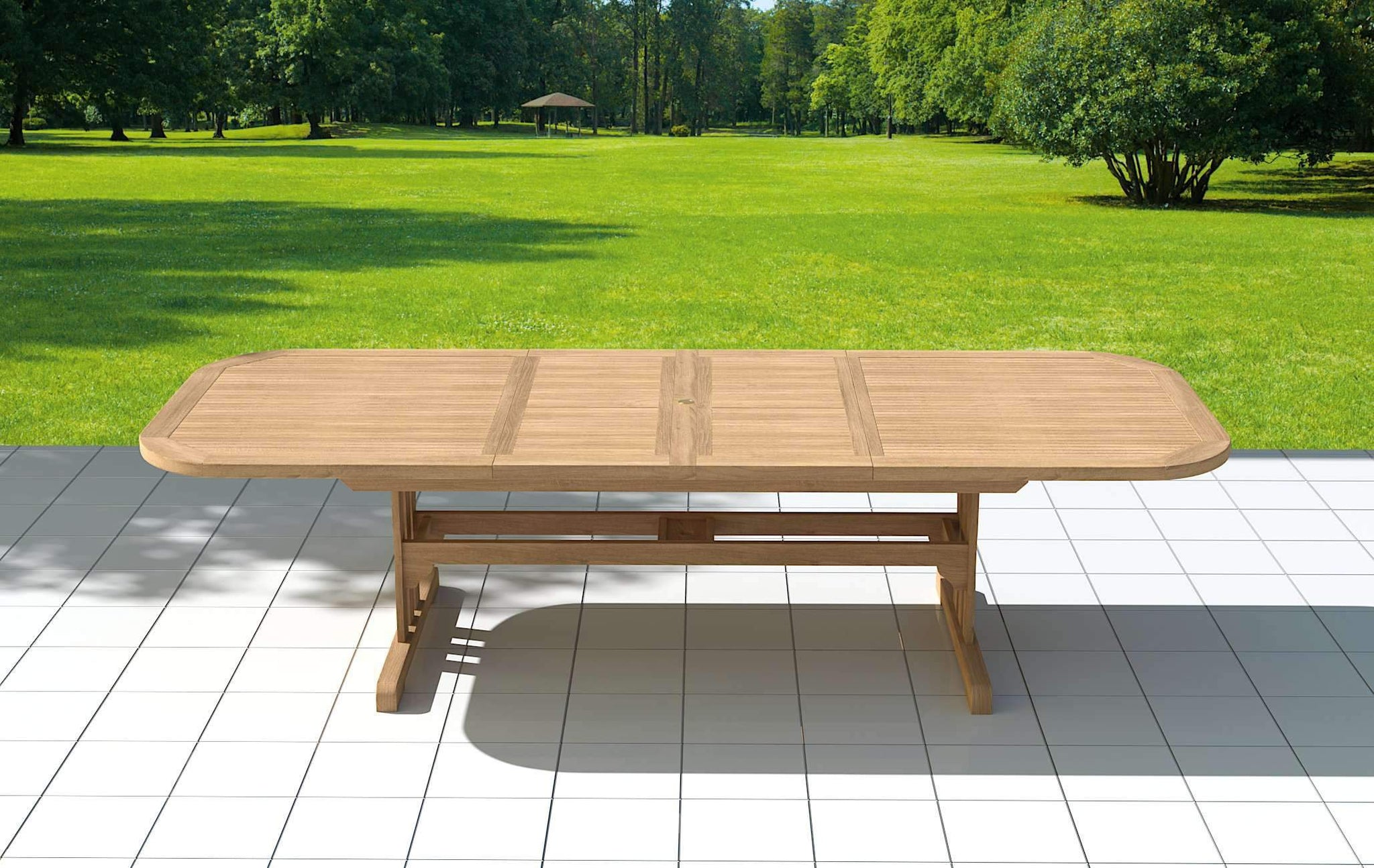 Garden Deluxe Extending 180-240cm (8-12 Seater) Table