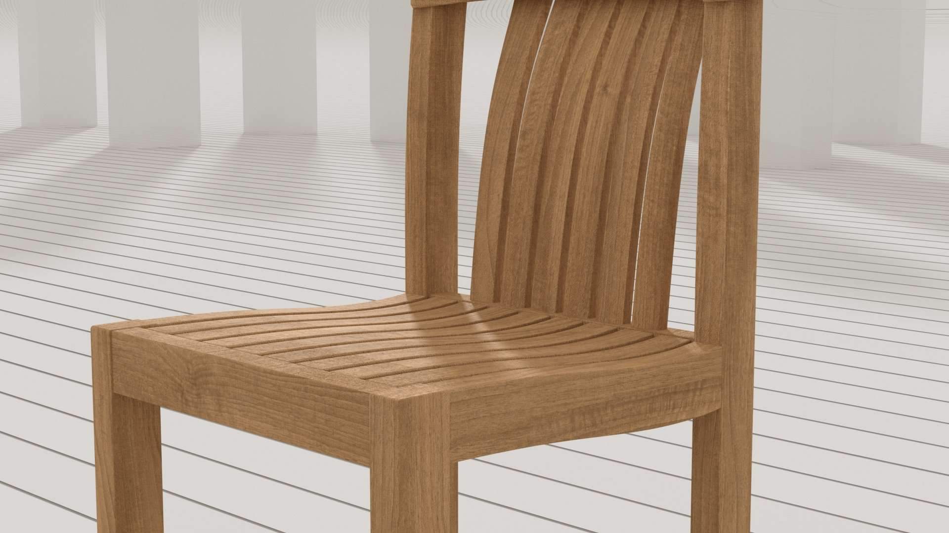 Winchester Teak Bar Stool Chair - Without Arms