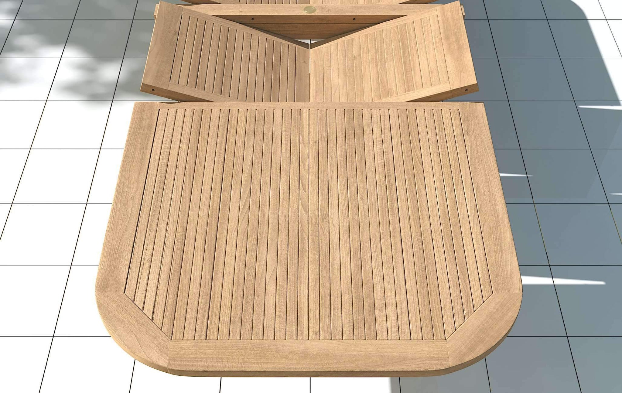 Garden Deluxe Extending 200-300cm (8 - 12 Seater) Teak Table