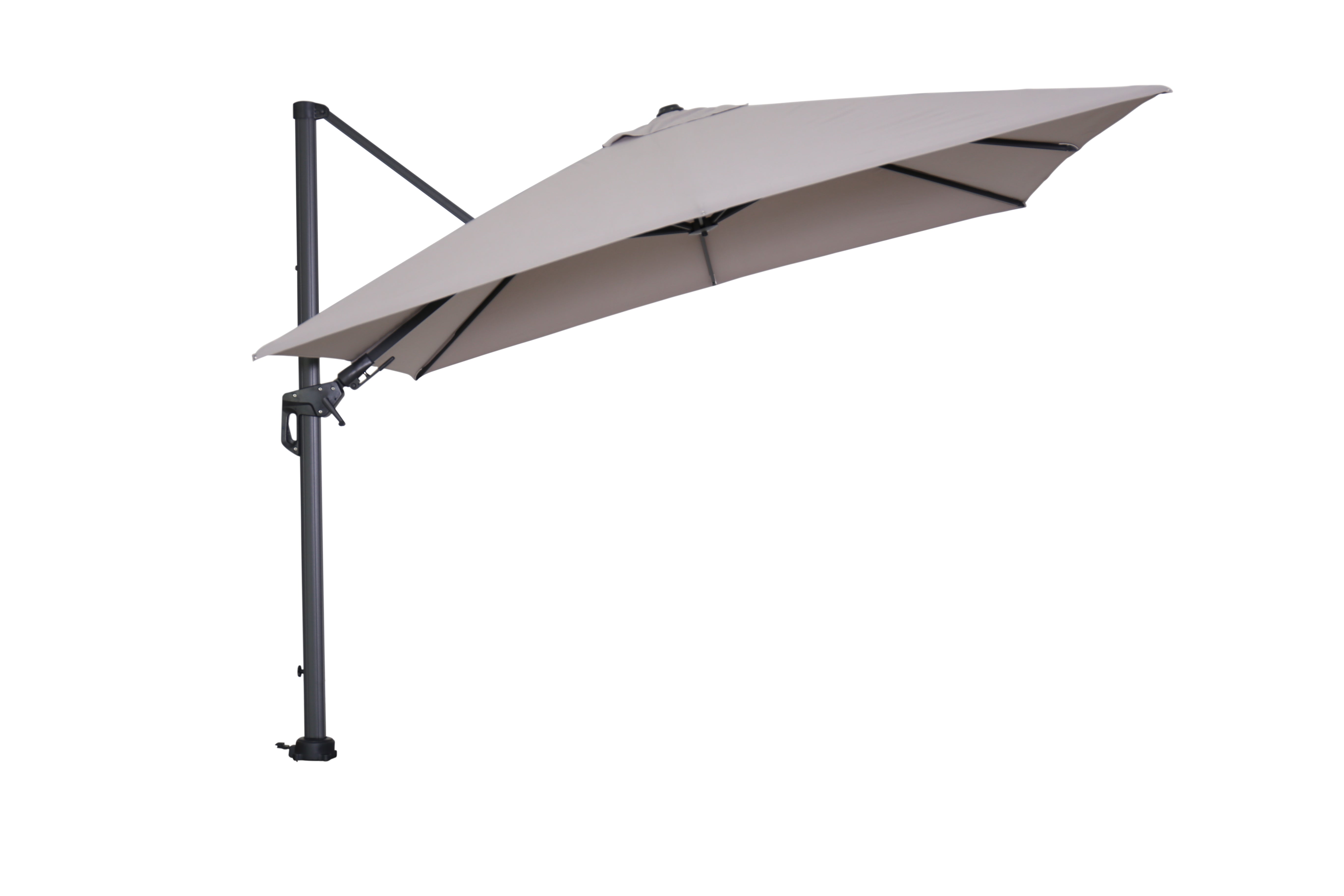 Cantilever Parasol for garden table open