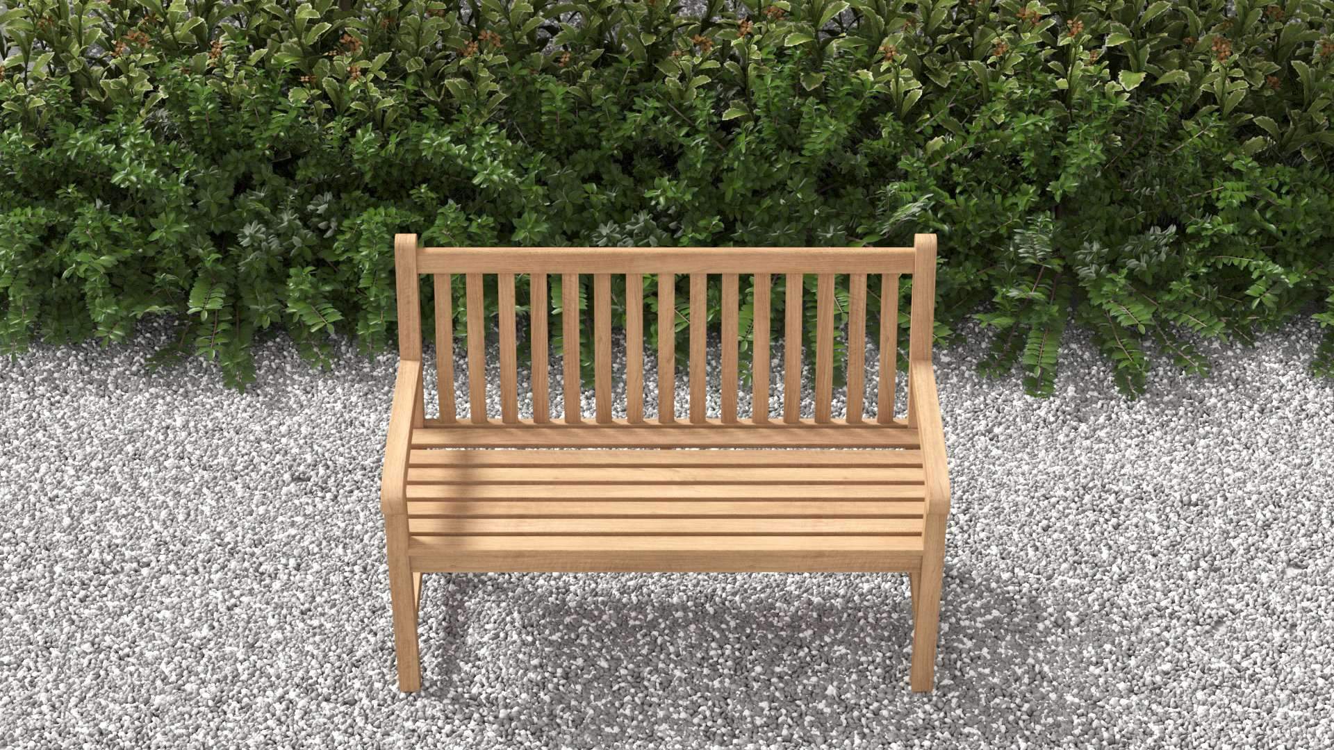 Durham Teak Garden Bench 2 Seater