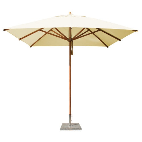 2.6m Ecru Square Garden Parasol