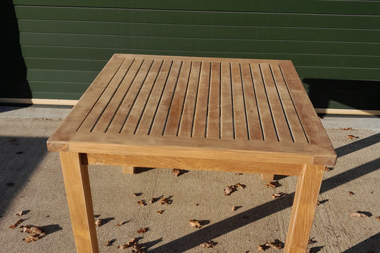 SALE - Square Garden Teak Table 100cm (4 Seater) 23001