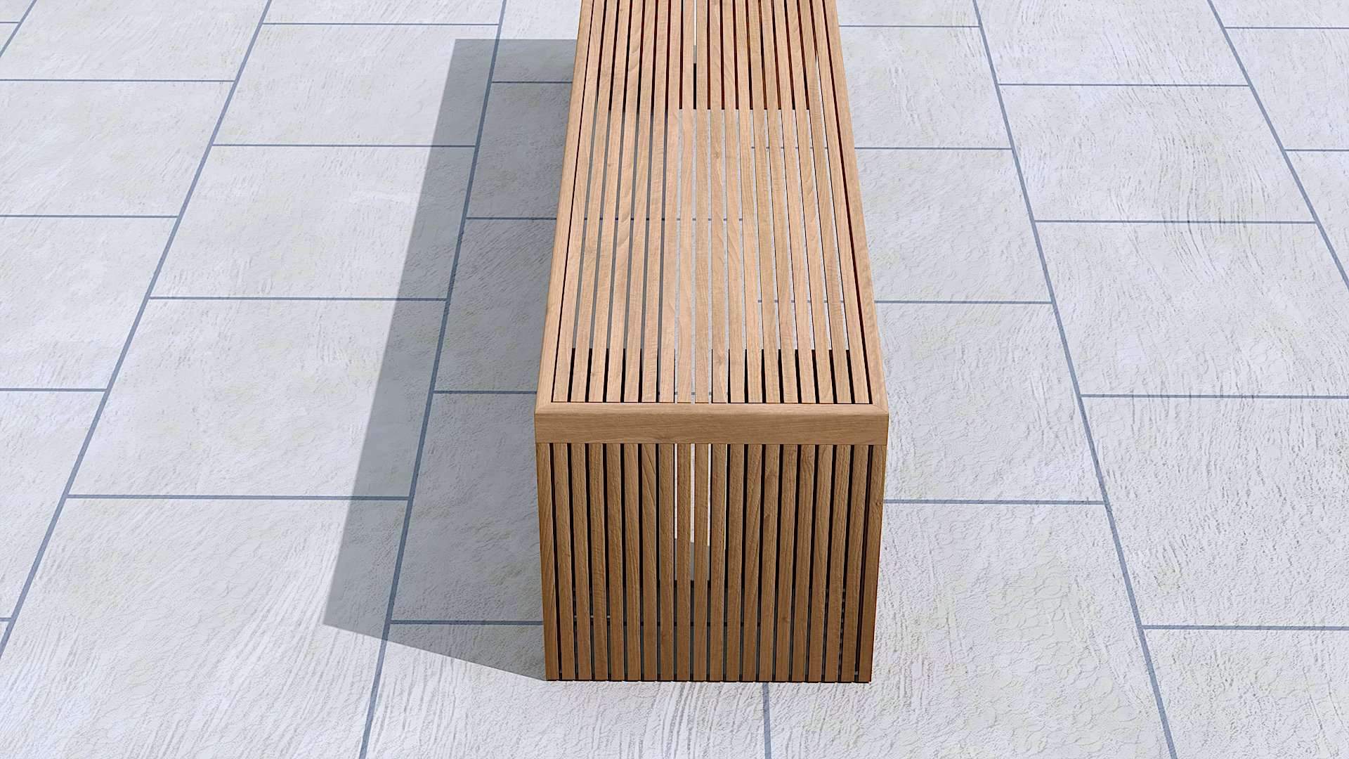 Mayfair Teak Backless Garden Bench