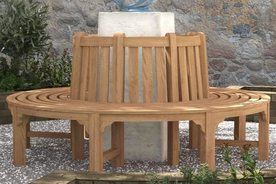 Circular Teak Tree Bench