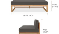 The Buckingham Modular 2 Seater Sofa - Dimensions