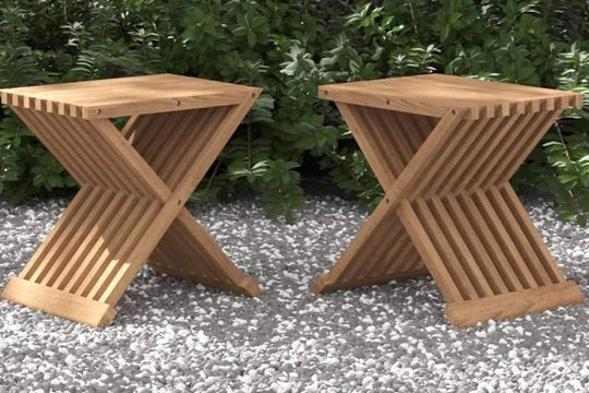 Teak Folding Coffee Table (Pair)