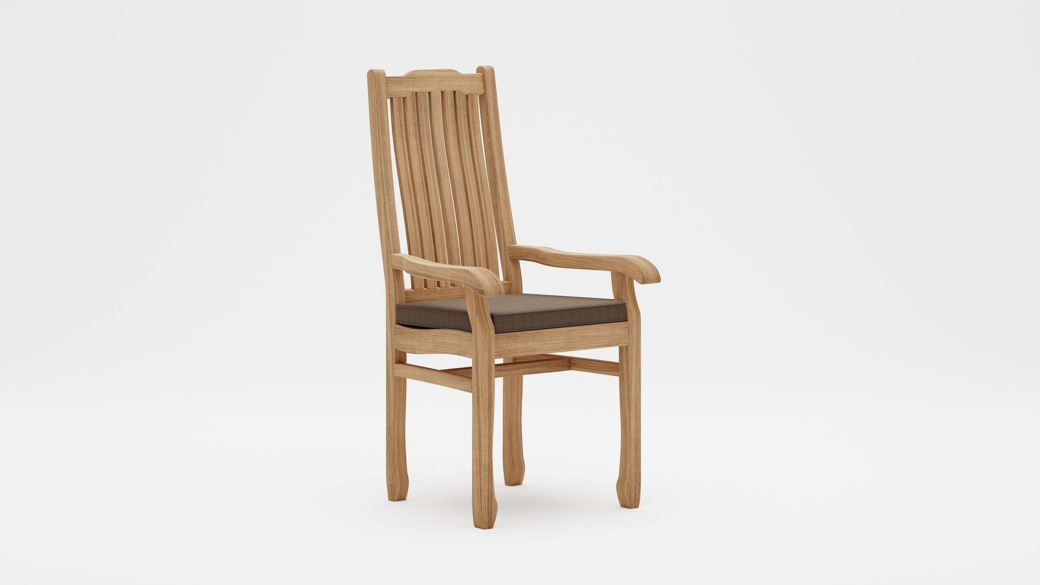 Kensington Teak Carver Chair with Taupe Cushion