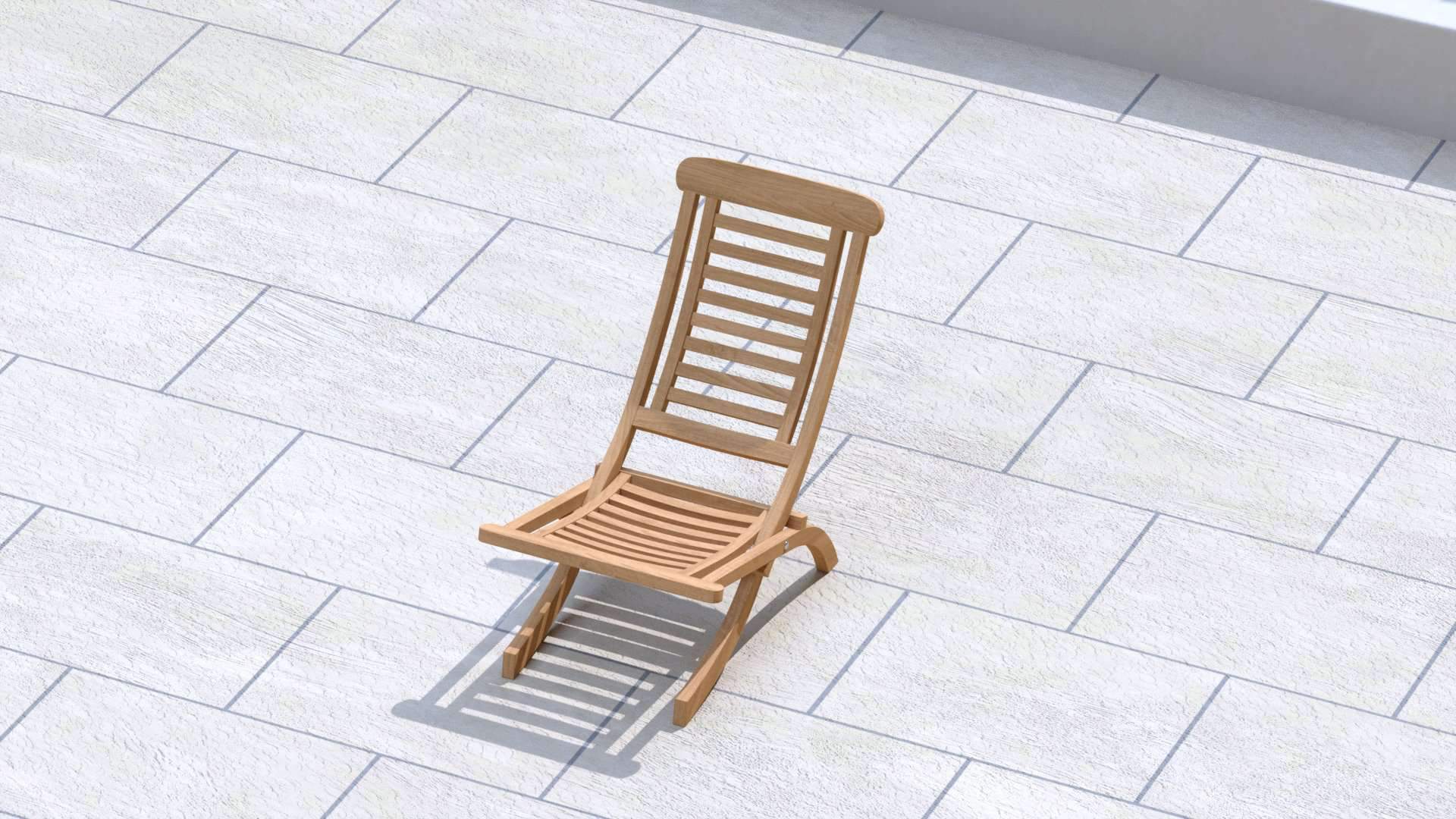 Teak Lounge Folding Chair