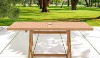 Rectangular Folding Teak Garden Table  