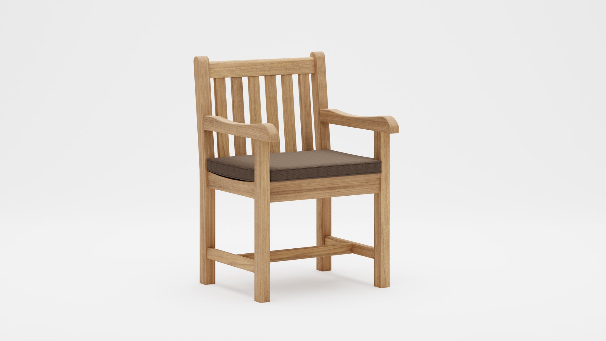 Salisbury Teak Carver Chair with Taupe Cushion
