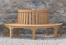 Semi-Circular Teak Bench