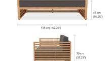 The Buckingham Modular 2 Seater Sofa - Dimensions