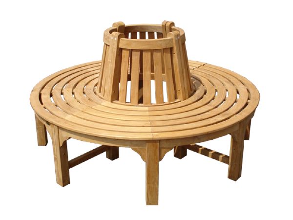 Small Circular Teak Tree Bench