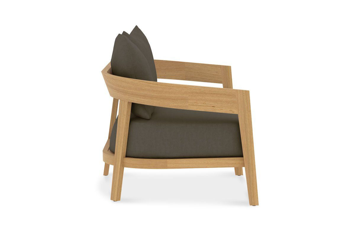 The Windsor Teak Outdoor Lounge Sofa Side View