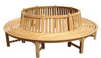 Large Circular Teak Tree Bench