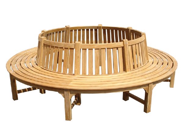Large Circular Teak Tree Bench