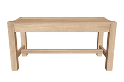 Backless Teak Bench - Image for representational purposes only 