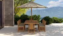 Deluxe Extending Table & 8 Winchester Chair Set