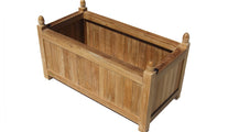 Rectangular Teak Planter 45 x 90cm Studio