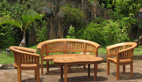 Gloucester Lounge Chairs with Bench and Coffee Table