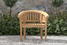 Gloucester Teak Lounge Garden Chair Front View